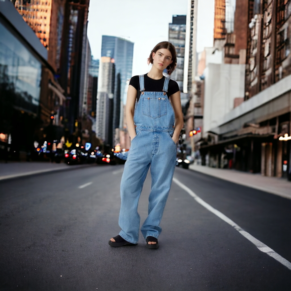 Wrangler Blue Denim Overalls
